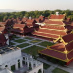 Grand palais vu du dessus, Mandalay, Myanmar