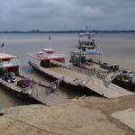 Ferrys sur le Mékong, Phnom Penh, Cambodge