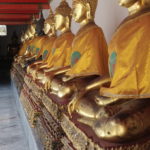Bouddhas, Wat Pho, Bangkok, Thaïlande