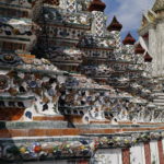 Base du temple, Wat Arun, Bangkok, Thaïlande