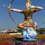 Statue sur le champ de foire, Bangkok, Thaïlande