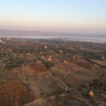 Premières lueurs sur les temples, Bagan, Myanmar