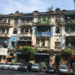 Façades dans Yangon, Myanmar